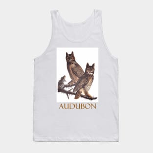 Great Horned Owl by John James Audubon Tank Top